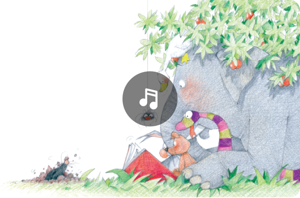 스토리북마다 챈트송이 포함되어 있어요.